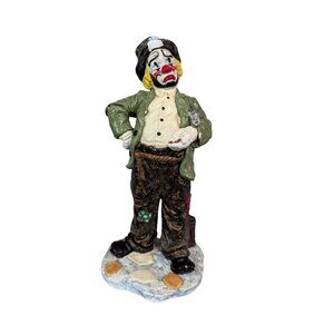 Vintage  Jojo Clown 1991 figurine statue hand‎ painted 10' whimsical novelty